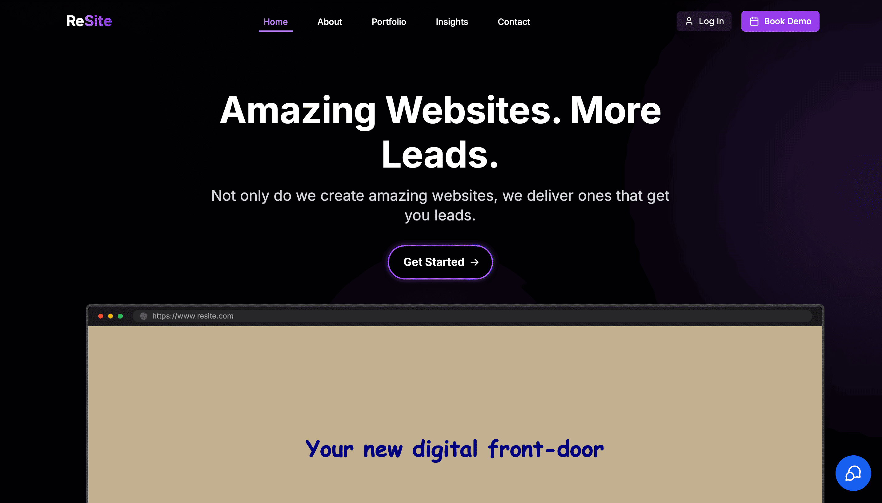 ReSite Homepage Showcase